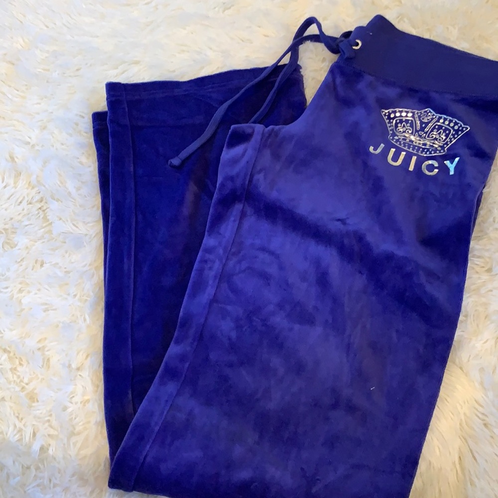 NWT Juicy Couture Velour Straight Leg Pants sz XS